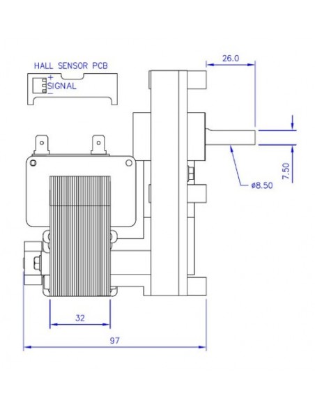 Motor Mellor T3 3 RPM Motor Mellor T3 3 RPM