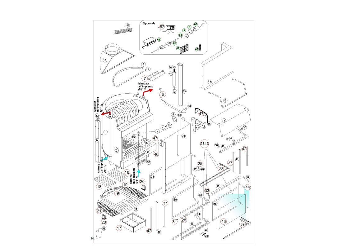 ACQUATONDO 29 LATO VETRATO